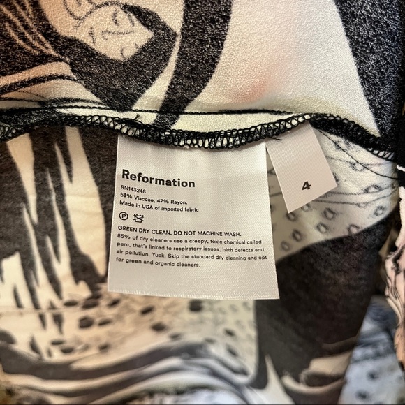 Reformation Celeste Dress Persephone Print Size 4 (Sold Out Online) - Picture 7 of 7